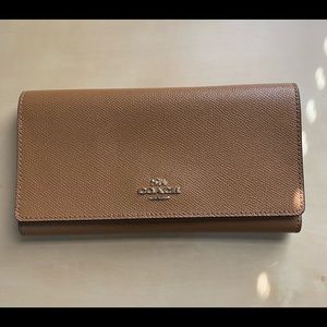 Coach trifold wallet